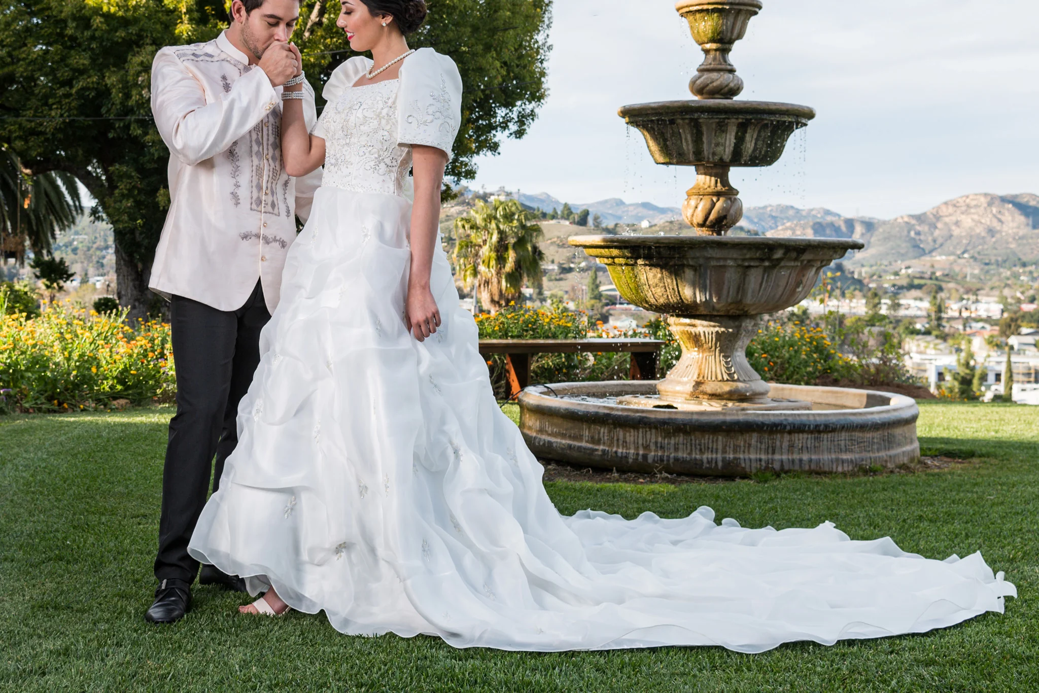 ID01 - CUSTOM ORDER - Bridal Filipiniana Cloud Gown - Image 7
