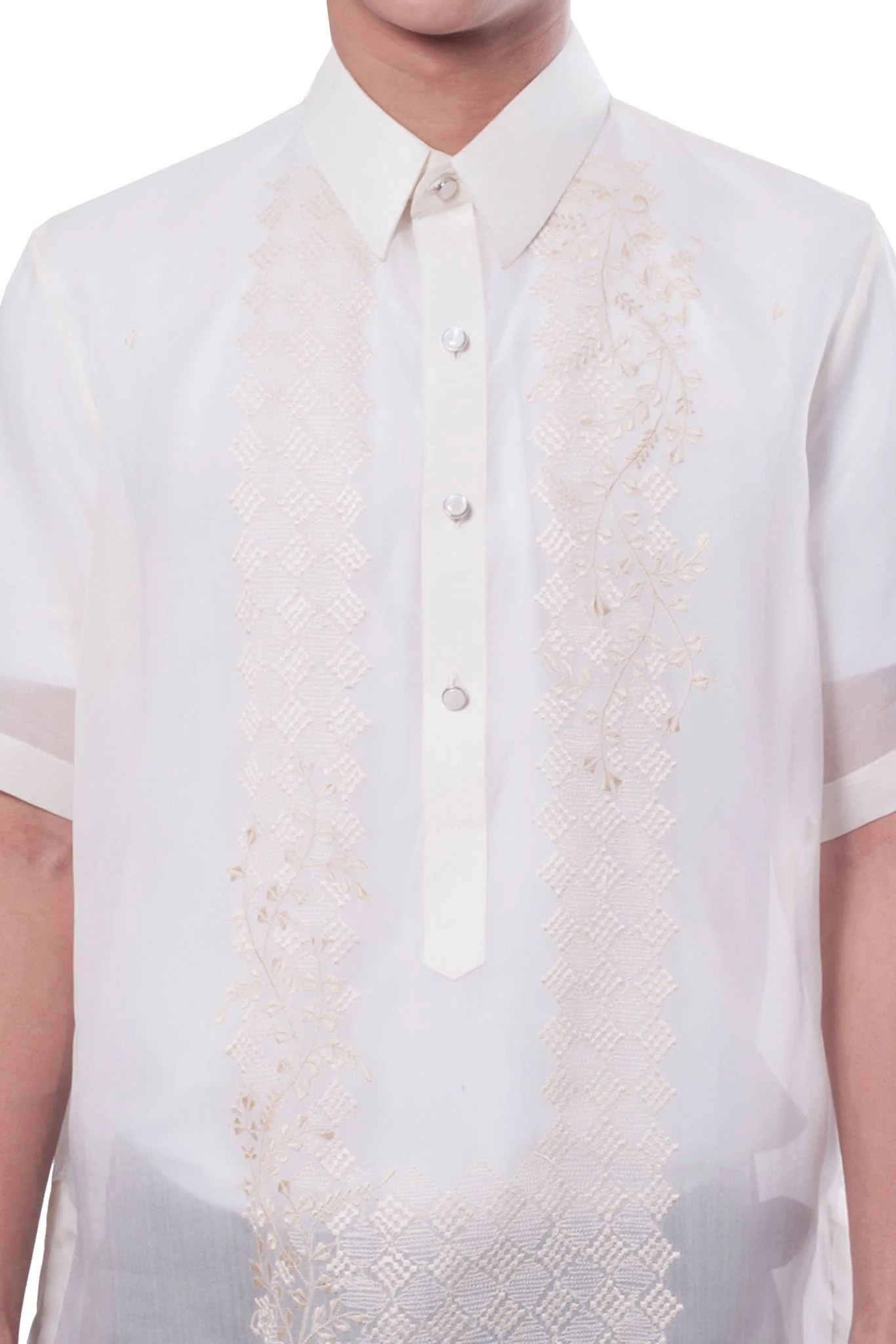 MJ16 - Jusi Barong Tagalog Short-Sleeve - Image 3